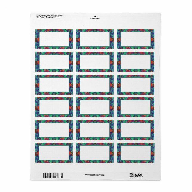 Narly Hippie- open framed Label (Full Sheet)