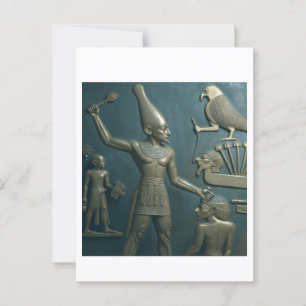Narmer First Pharaoh Victory Palette Art Postcard