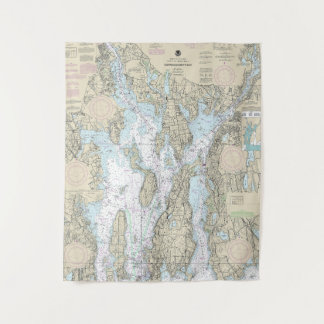 Narragansett Bay Nautical Chart 13221 Tapestry