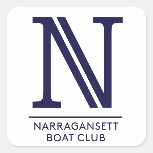 Narragansett Boat Club Glossy Square Sticker
