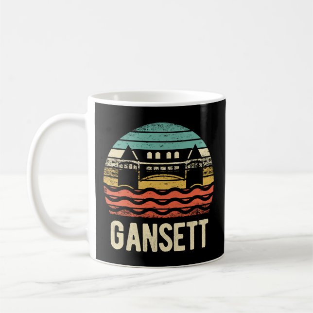 Narragansett - Rhode Island Gansett Retro Vintage Coffee Mug (Left)