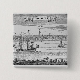 Narrative and Critical History of America' 2 Inch Square Button