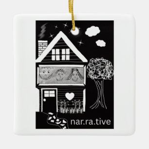 Narrative  ceramic ornament