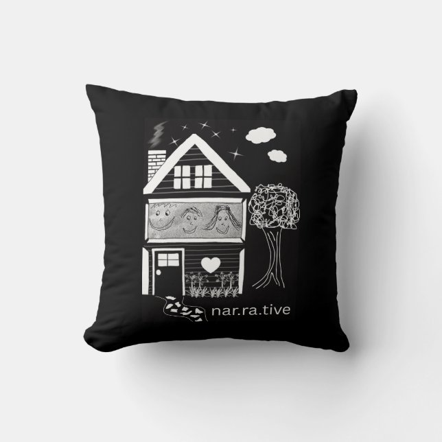 Narrative  throw pillow (Front)