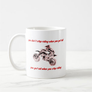 N'arrêtez pas de rouler Mug Motocross de moto de c