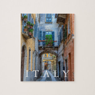 Narrow city street, Italy Jigsaw Puzzle