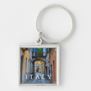 Narrow city street, Italy Keychain