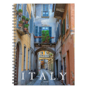 Narrow city street, Italy Notebook