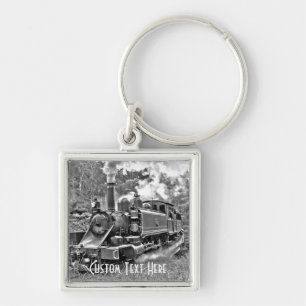 Narrow Gauge Steam Train Puffing Engine Keychain