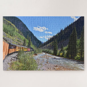 Narrow Gauge Train Returning to Durango, Colorado Jigsaw Puzzle
