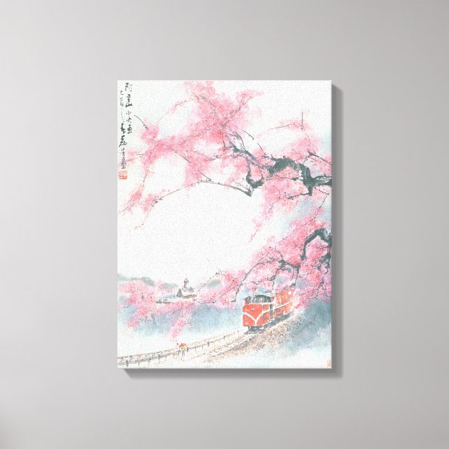 Narrow-railed Train at Mt. Ali Canvas Print (Front)