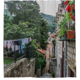 Narrow stone street in Dubrovnik