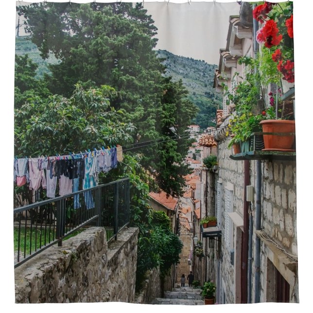 Narrow stone street in Dubrovnik (Front)