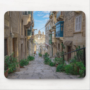 Narrow stone street in Malta Mouse Pad
