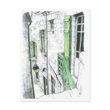 Narrow Street at the Mont St. Michel