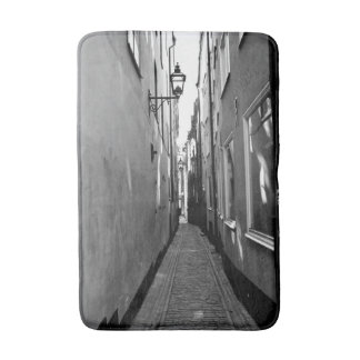 Narrow street in Stockholm Bath Mat