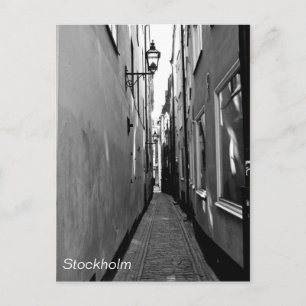 Narrow street in Stockholm Postcard