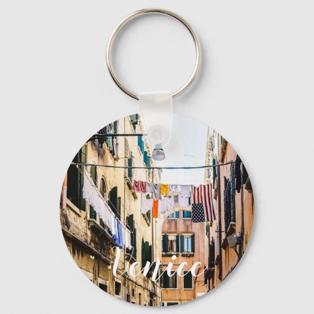 Narrow street in Venice Keychain (Front)