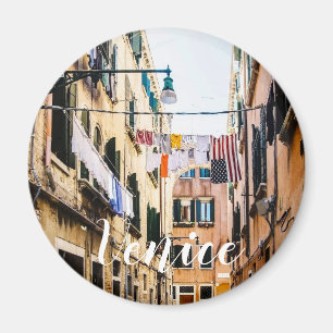 Narrow street in Venice Magnet
