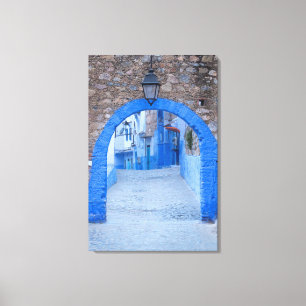 Narrow Street Of Chefchaouen Canvas Print