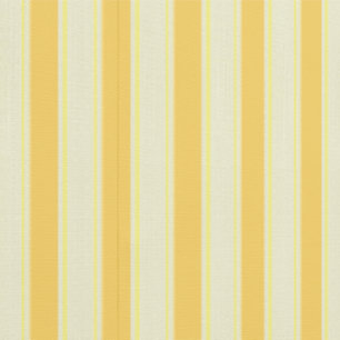 Narrow stripes lemon yellow and ivory ticking wallpaper