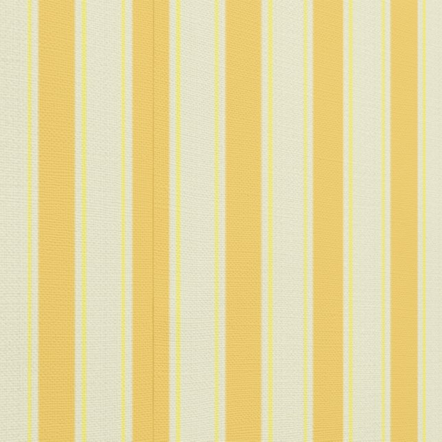 Narrow stripes lemon yellow and ivory ticking wallpaper (Seam)