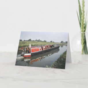 Narrowboat birthday card