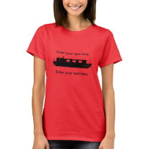 Narrowboat (blk) T-Shirt