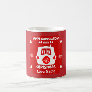 Narrowboat Canal Christmas Xmas Gifts Coffee Mug