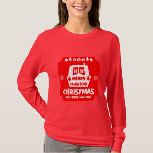 Narrowboat Canal Christmas Xmas Gifts T-Shirt