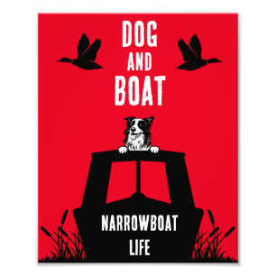 Narrowboat Canalboat Living Photo Print