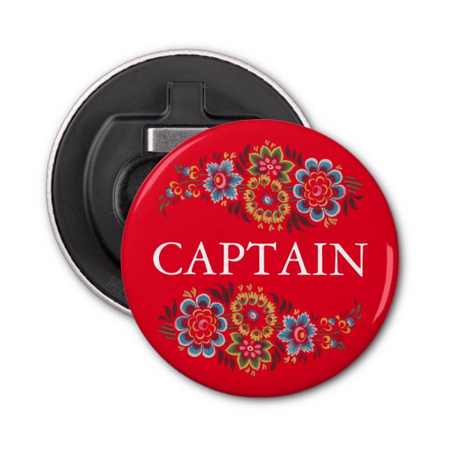 Narrowboat Captain Bottle Opener (Front)