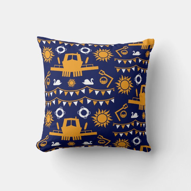 Narrowboat Decor And Gifts Throw Pillow (Front)