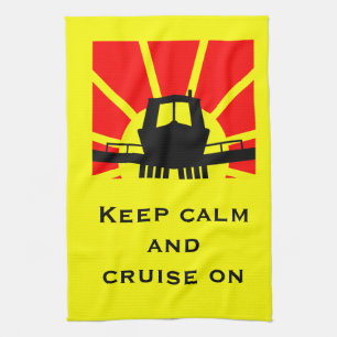 Narrowboat Funny Boat Kitchen Towel