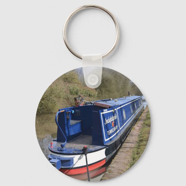 Narrowboat Indefatigable Keychain (Front)