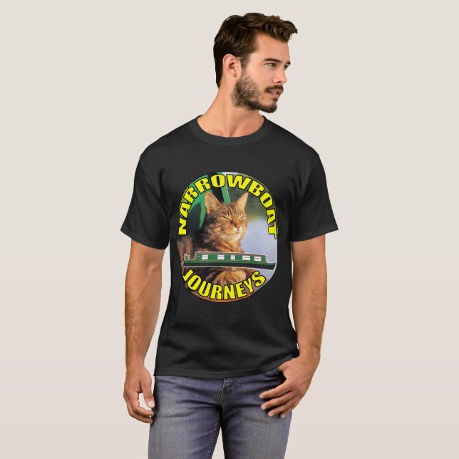 Narrowboat Journeys T-Shirt. T-Shirt (Front Full)