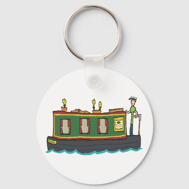 Narrowboat Keychain (Front)