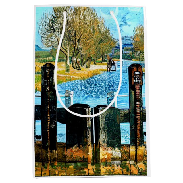 NARROWBOAT LOCK MEDIUM GIFT BAG (Front)