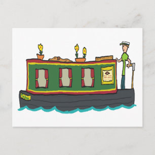 Narrowboat Postcard