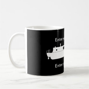Narrowboat (White) Coffee Mug