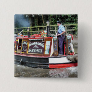 NARROWBOATS 2 INCH SQUARE BUTTON