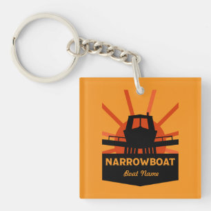 Narrowboats And Canalboat Gifts Keychain