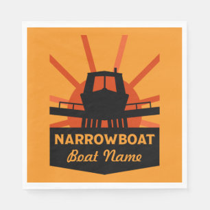 Narrowboats And Canalboat Gifts Travel Mug Napkin