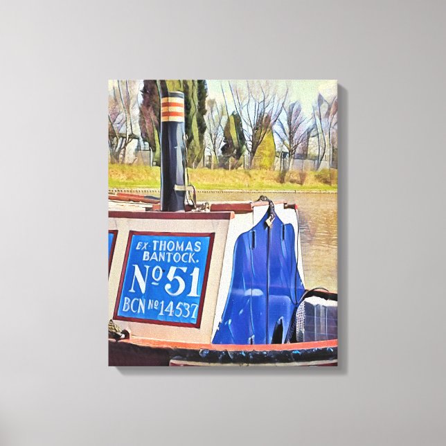 NARROWBOATS     CANVAS PRINT (Front)