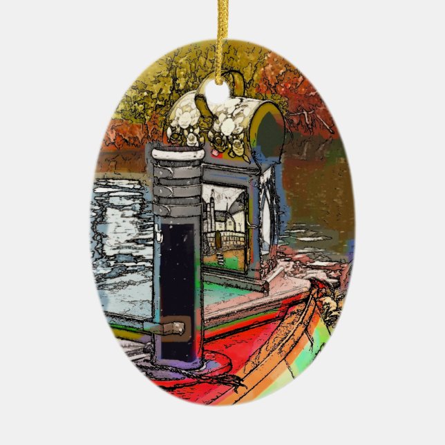 NARROWBOATS CERAMIC ORNAMENT (Front)