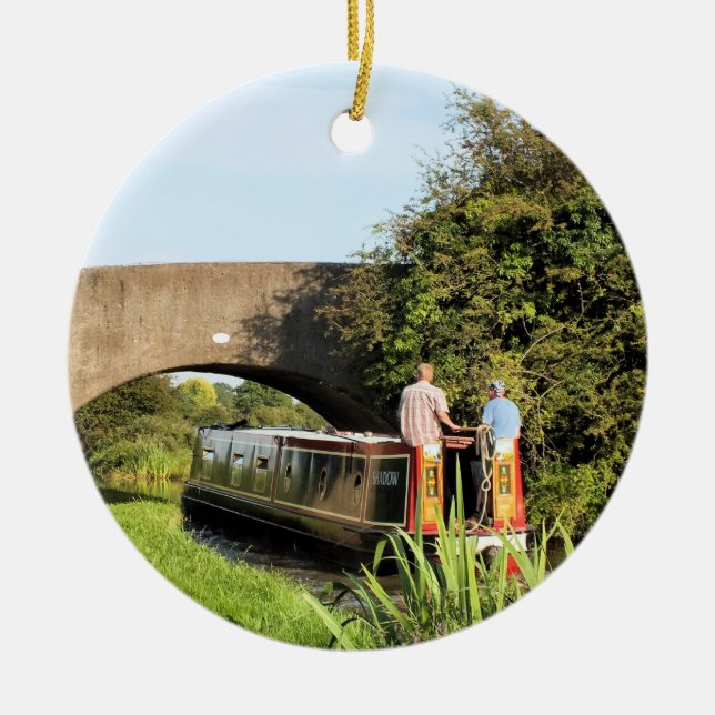 NARROWBOATS CERAMIC ORNAMENT (Front)