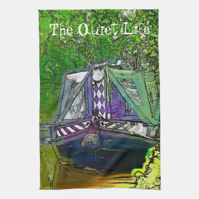 NARROWBOATS KITCHEN TOWEL (Vertical)