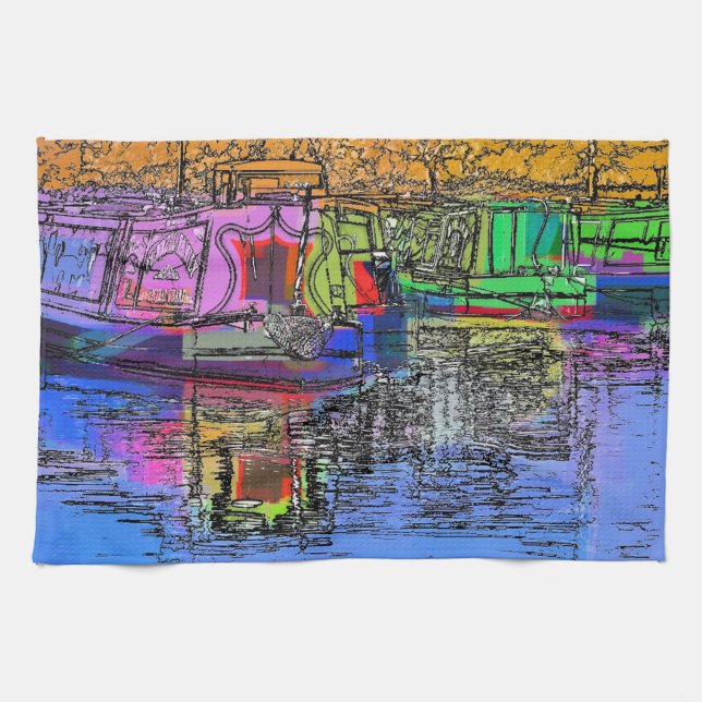 NARROWBOATS KITCHEN TOWEL (Horizontal)