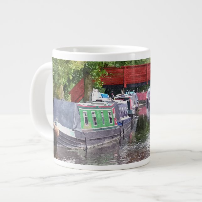 NARROWBOATS LARGE COFFEE MUG (Front Left)