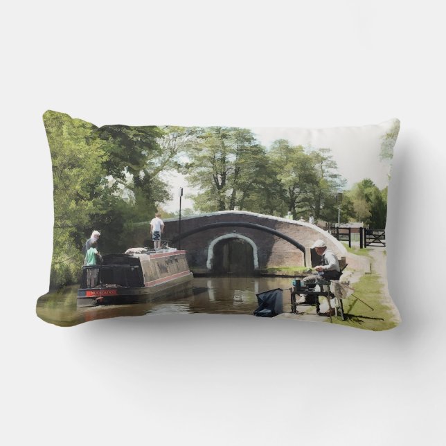 NARROWBOATS LUMBAR PILLOW (Front)